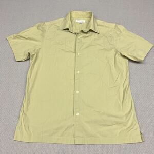 Banana Republic Shirt Mens Medium Olive Green Slim Fit Button Down Classic